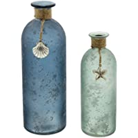 Los mejores  - Frank Flechtware - Juego de 2 jarrones decorativos en estilo marítimo